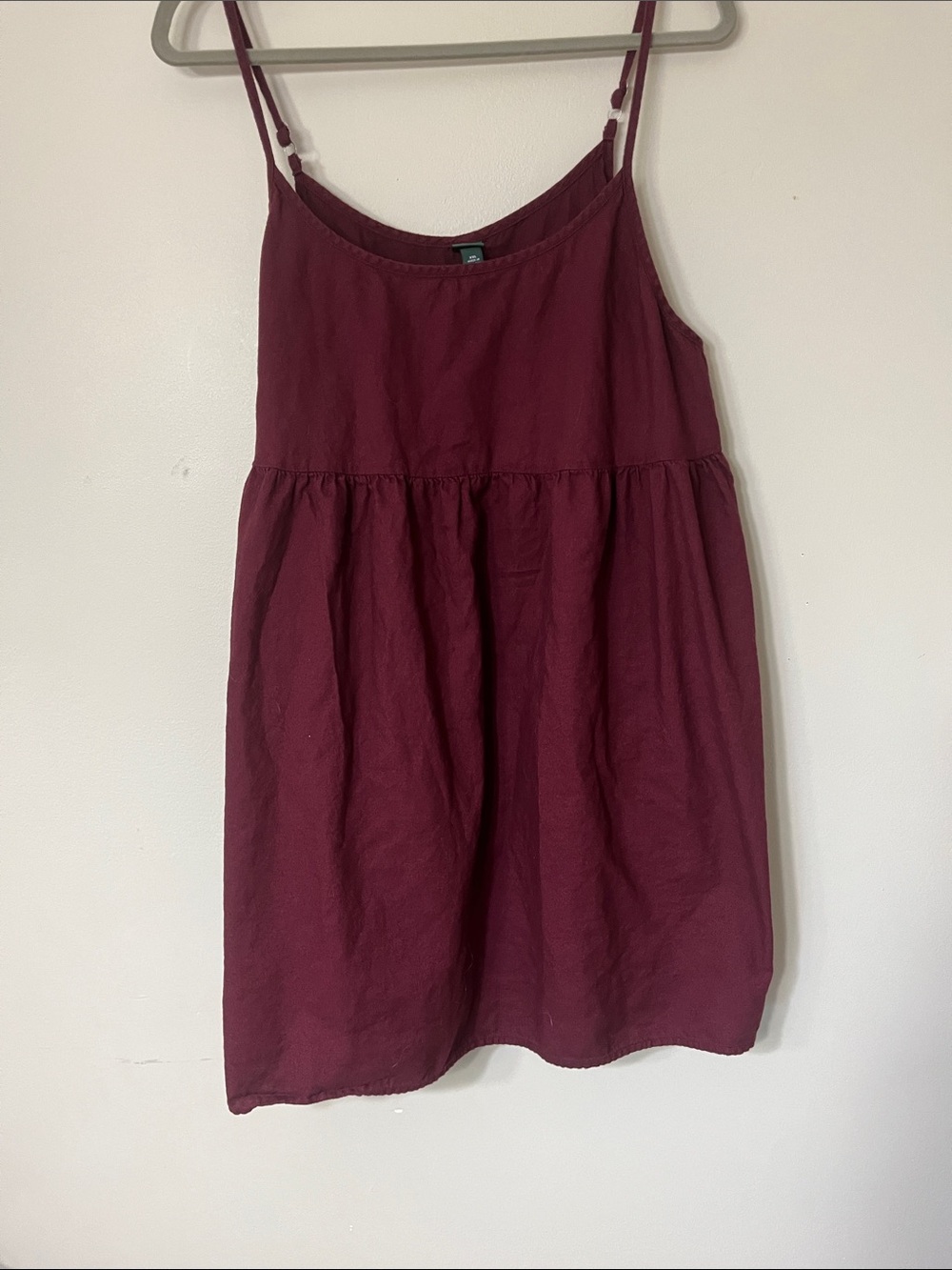 wild fable Burgundy Sleeveless Spaghetti Strap Dress